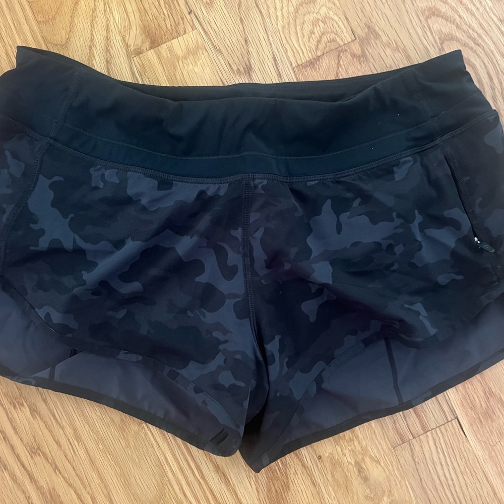 lululemon athletica Black Camo Athletic Shorts